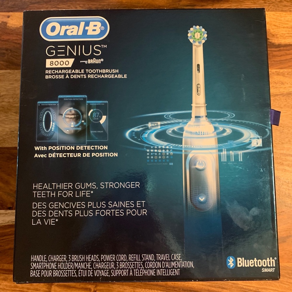 Oral B Genius Pro 8000 Electric Toothbrush NEW